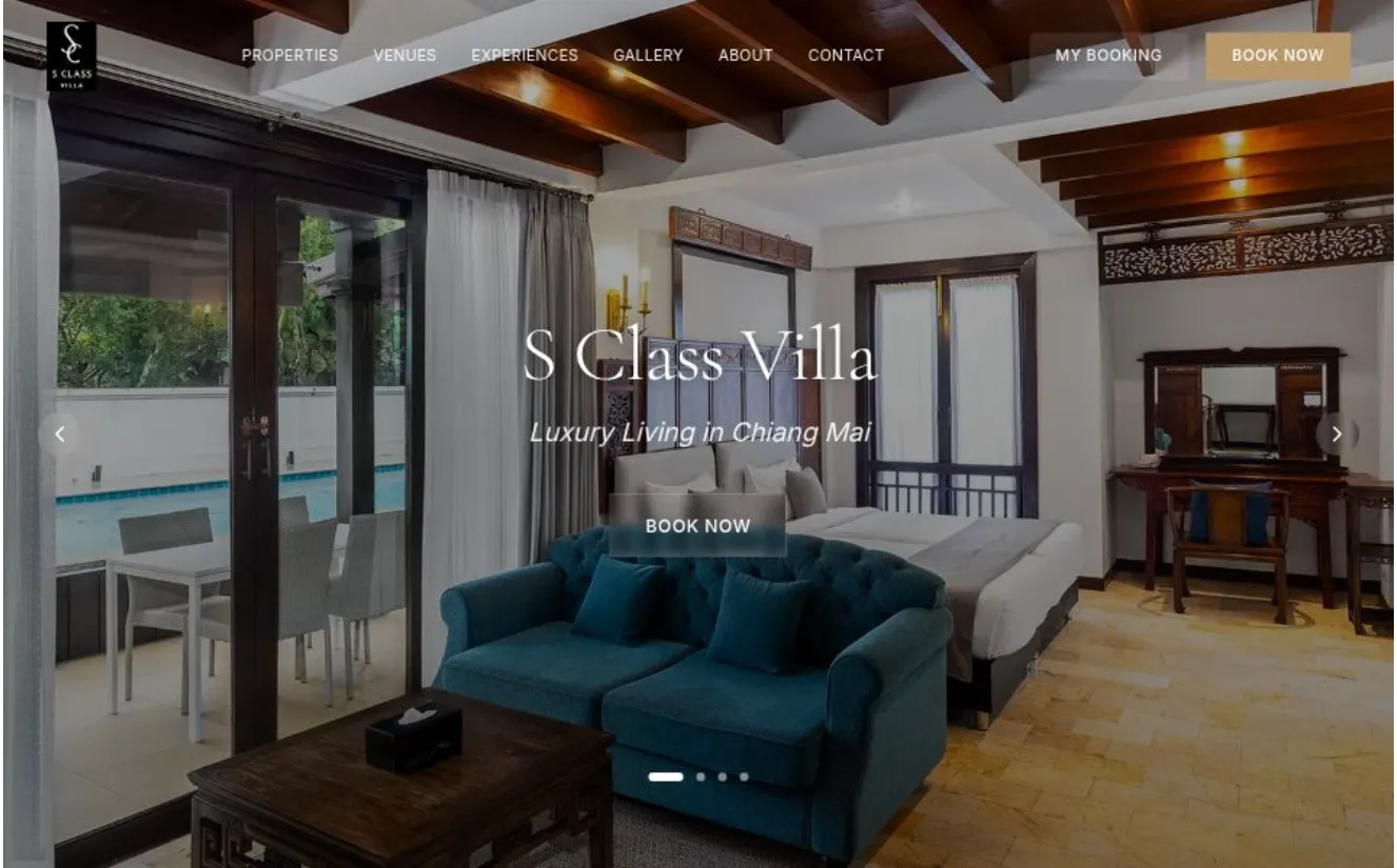 Sclass Villa Website